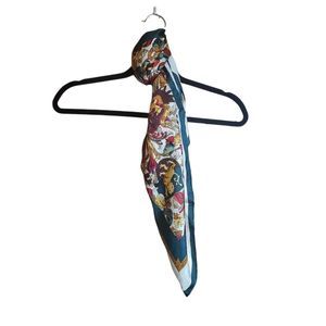 Women's 100% Silk Handwoven Scarf Made in Korea Themes of Red Green Gold